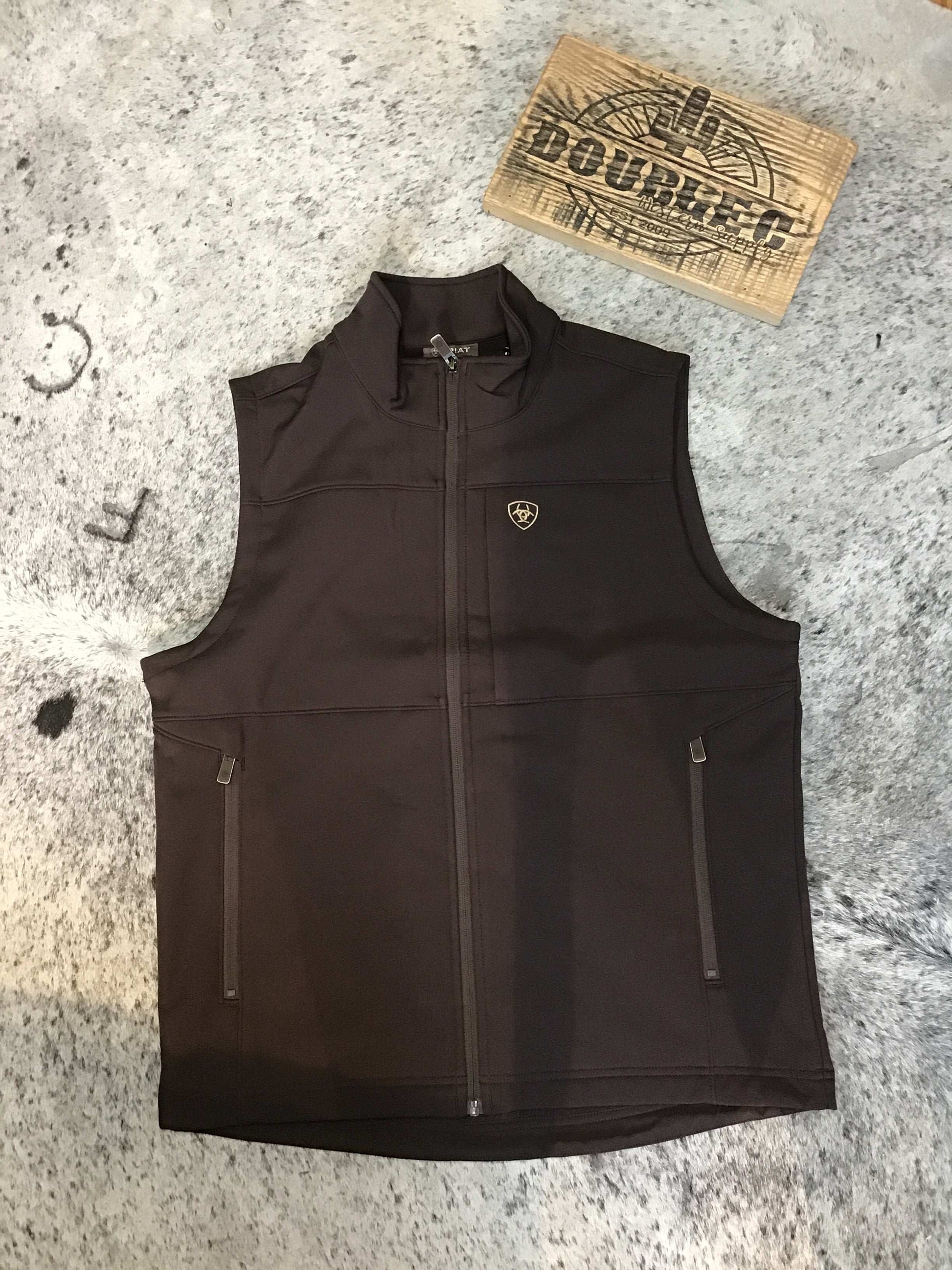 Men's Vernon Softshell Vest Coffee Bean 10062601 Coats & Jackets ariatmens Ariat