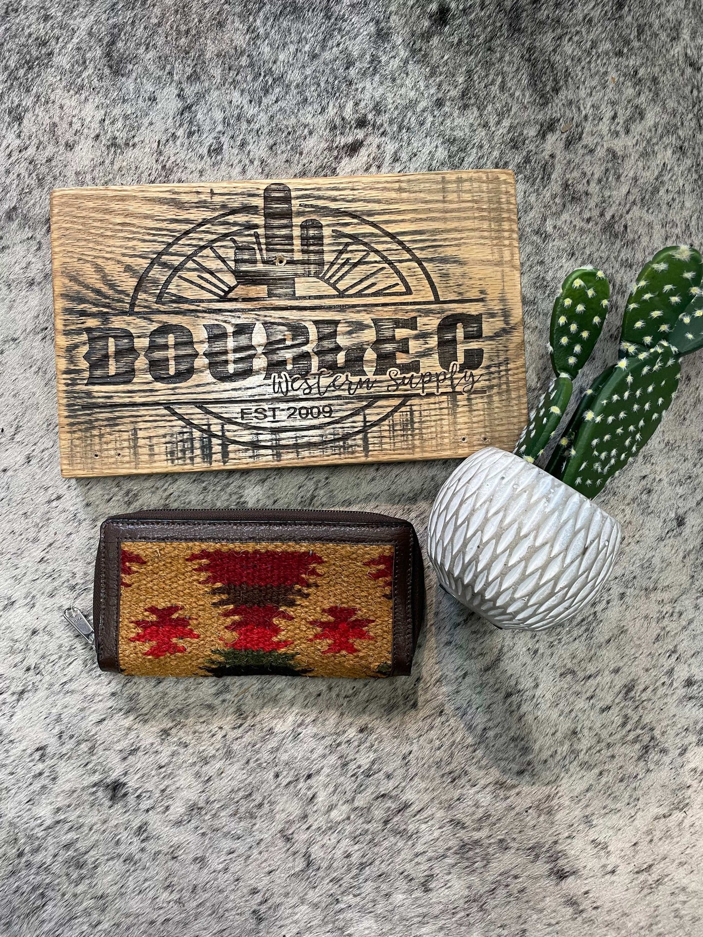 Western Wallet Womens Aztec Blanket Multi-Color wallet Women's M&F