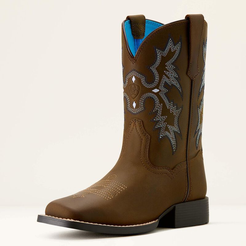 YTH Tombstone Western Boot DISTRESSED BROWN 10063834 Boots Ariat