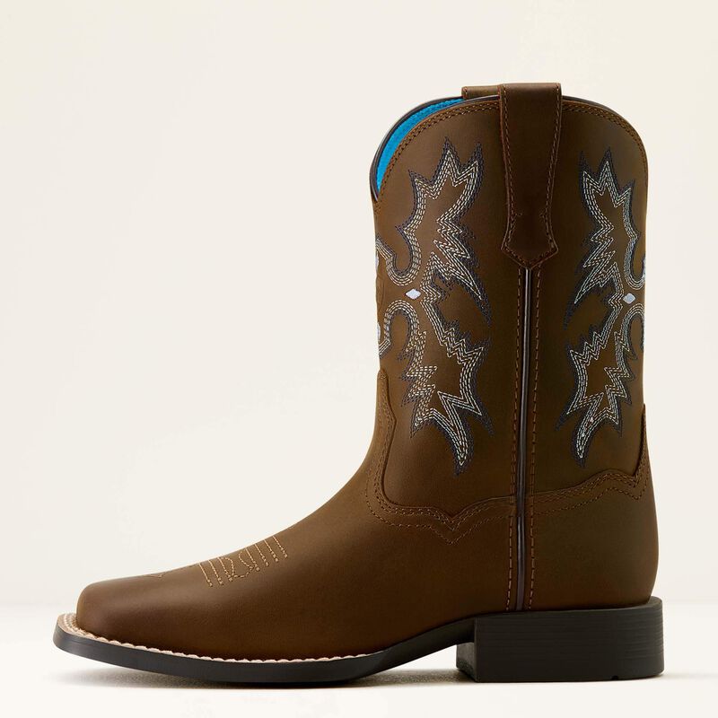 YTH Tombstone Western Boot DISTRESSED BROWN 10063834 Boots Ariat