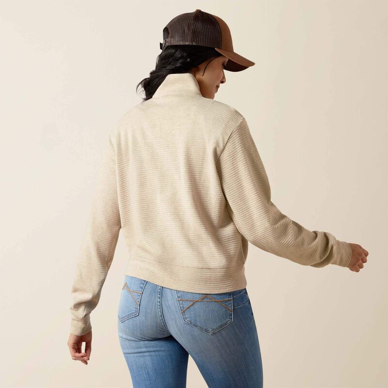 High Noon 1/2 Zip Pullover OATMEAL HEATHER 10065868 Sweatshirt Ariat