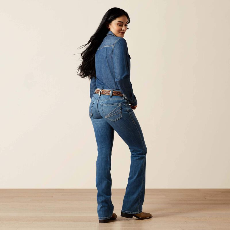 WMS Mid Rise Aisha Boot Cut Jean ITHICA 10065887 Jeans Ariat