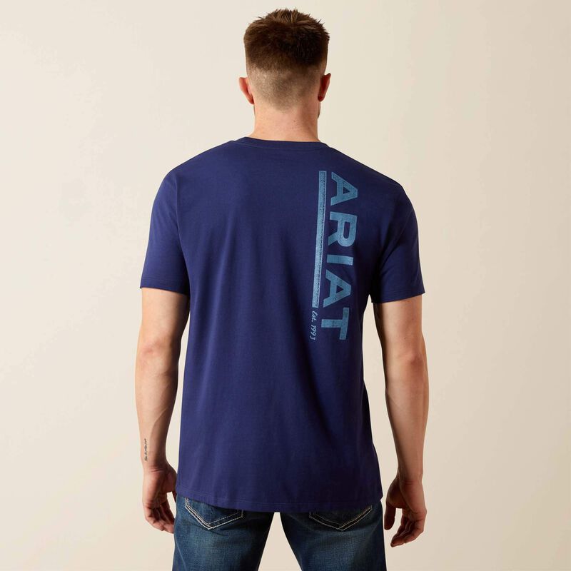 Men's Ariat New Vertical Logo T-Shirt 10065905 T Shirt Ariat