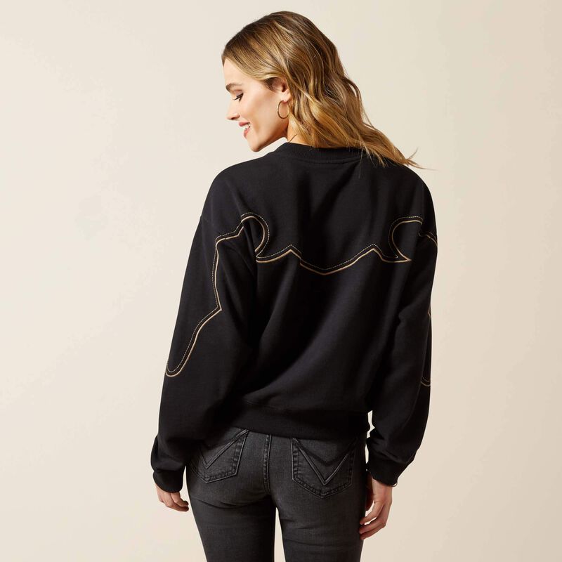 WMS Hickory Sweatshirt BLACK 10065946 Sweatshirt Ariat