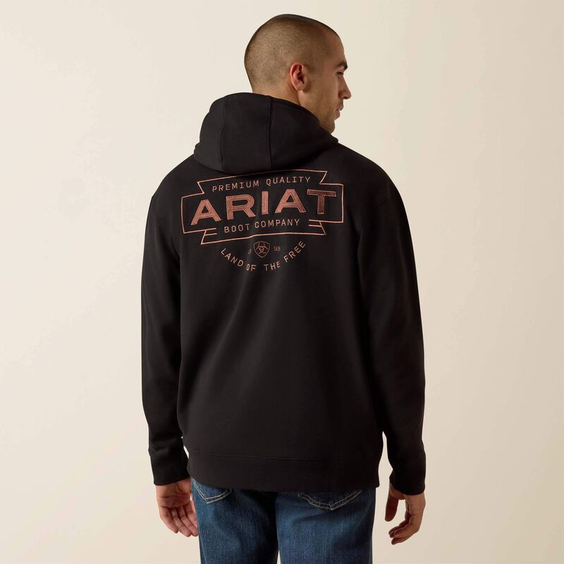 MNS Ariat Southwest Simple Hoodie BLACK