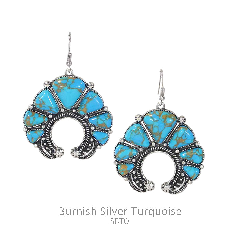 Western Squash Blossom Earring Earrings Women's Sammi Trading