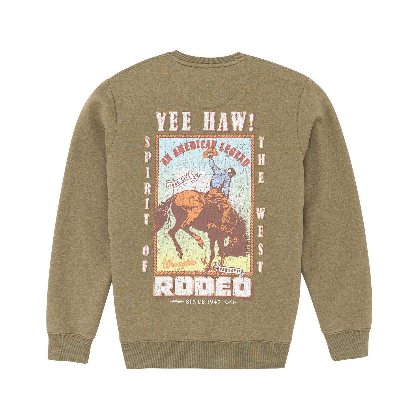 Wrangler® Graphic Pullover - Regular Fit - Burnt Olive 112365699 Sweatshirt Wrangler