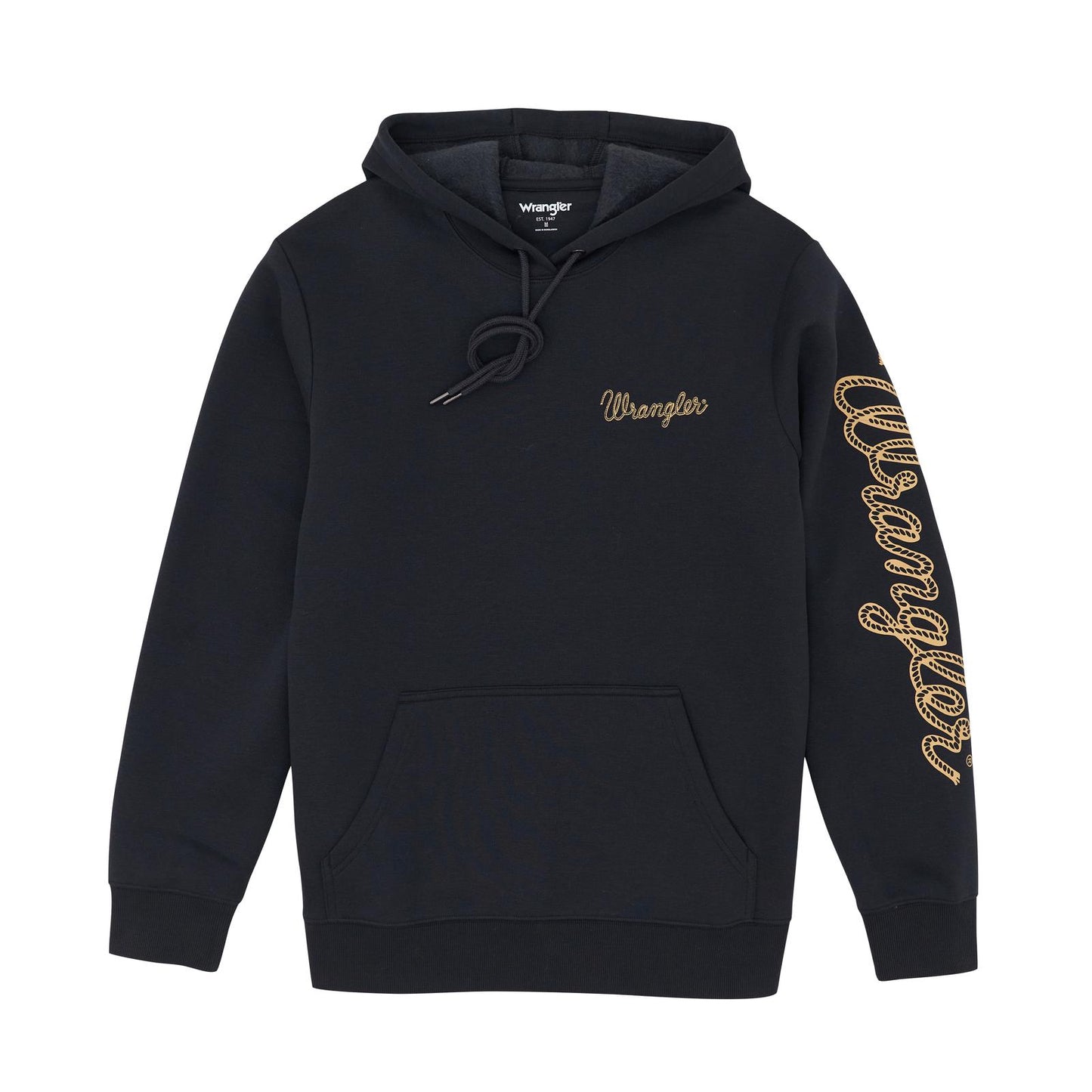Wrangler® Graphic Hoodie - Regular Fit - Jet Black 112365736 Hoodie Wrangler