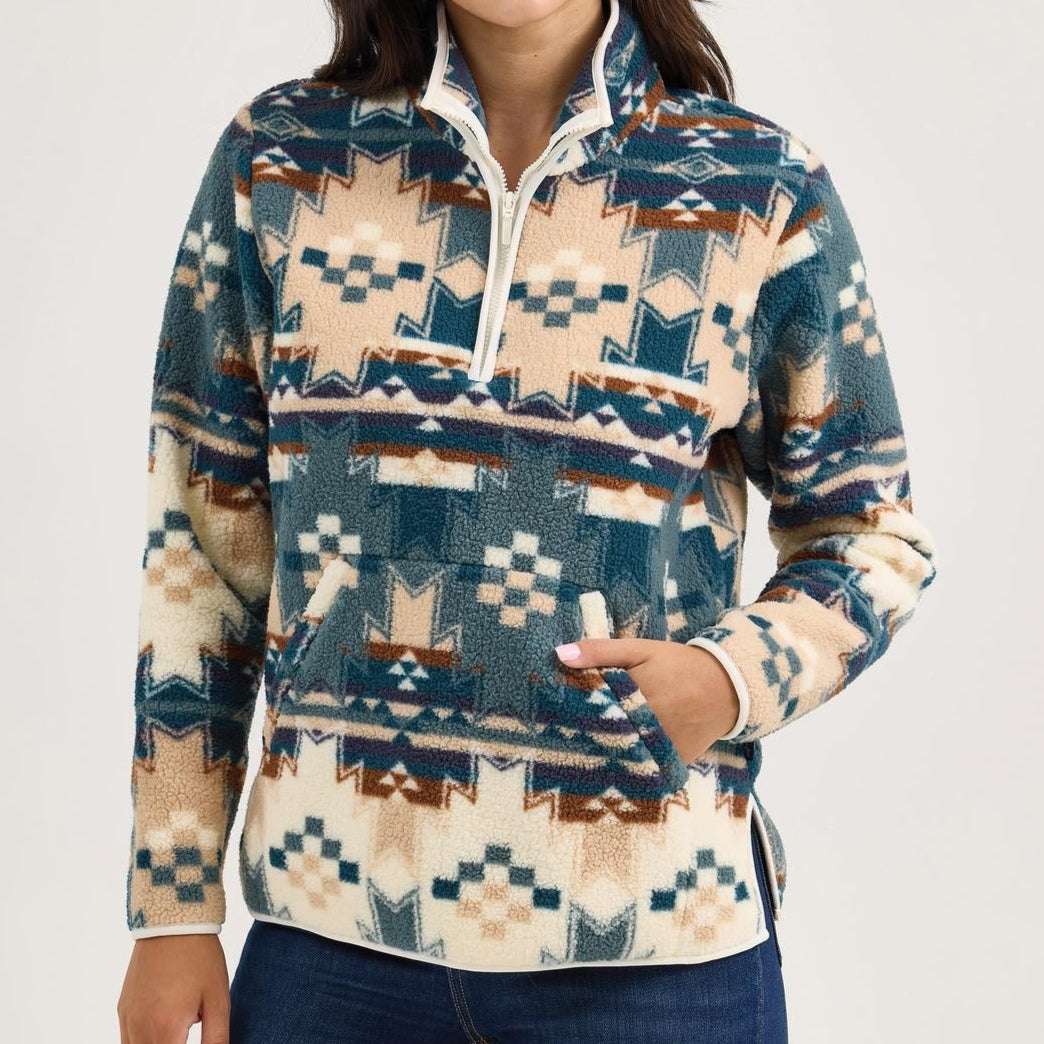 Wrangler Retro® Western Vintage Pullover - Blue 112367283 Pullover Wrangler