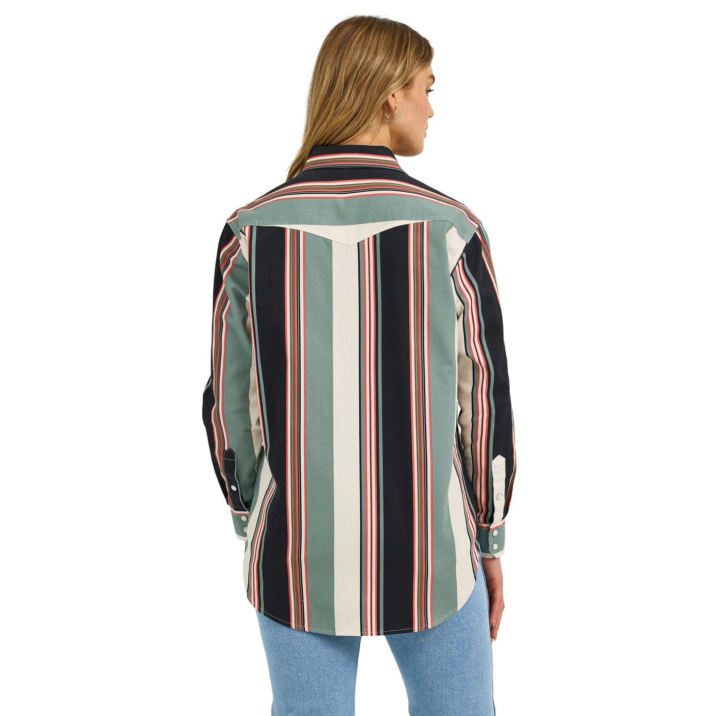 Wrangler Retro® Punchy Boyfriend Brushpopper - Black 112367314 Shirt Wrangler