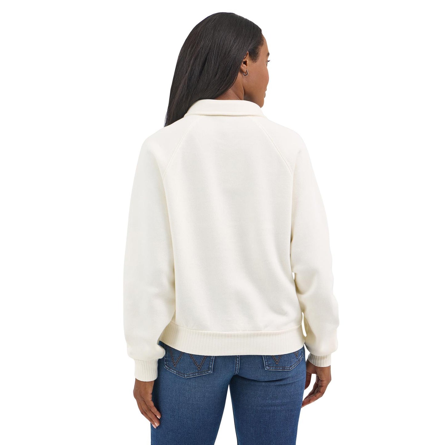 Wrangler Retro® Americana Sweatshirt Half Snap - Cream 112367392 Sweatshirt Wrangler