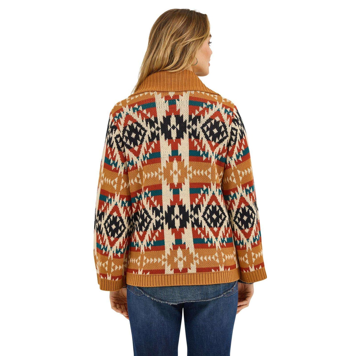 Wrangler Retro® Americana Sweater Cardigan - Mustard 112371635 Cardigan Wrangler