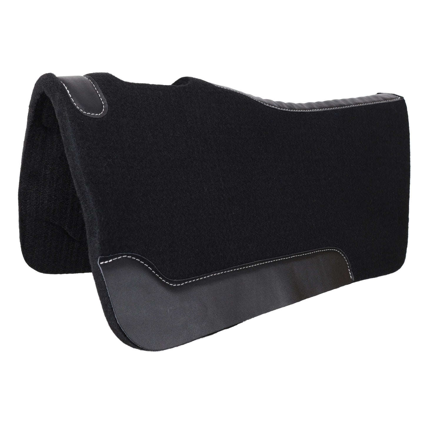32" x 32" Contoured Felt Saddle Pad - Black Saddle Pad Shiloh