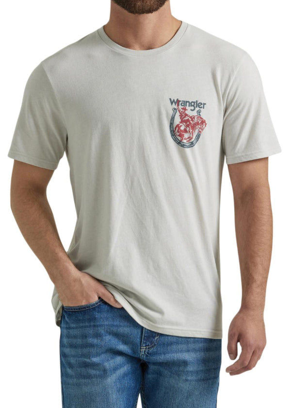 Wrangler® Short Sleeve T-Shirt - Regular Fit - Lunar Rock mom dad grads Wrangler