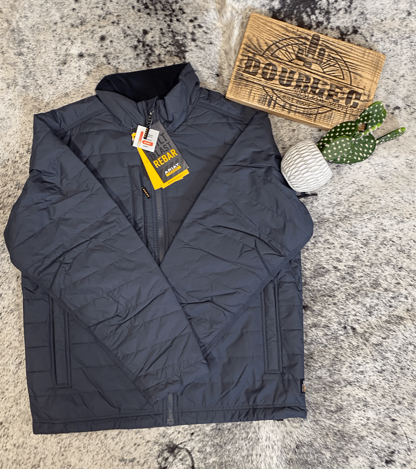 Rebar Cordura Ripstop Lightweight Insulated Jacket In Rebar Grey Coats & Jackets ariatmens mom dad grads Double C Western Supply