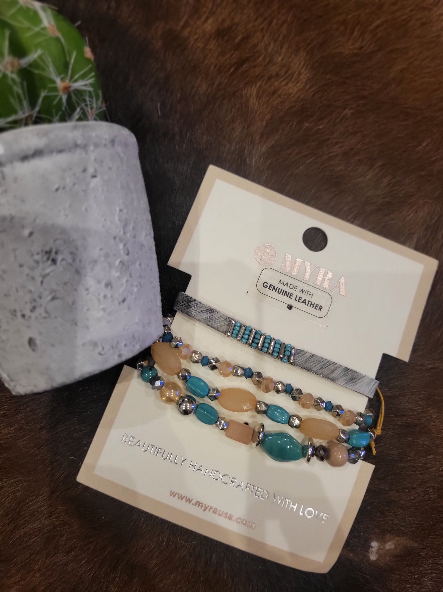 Fallon's Love Stacked Bracelet Jewelry Myra