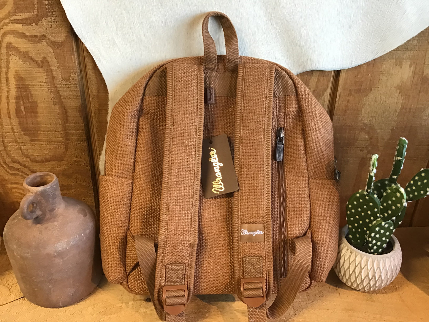 Wrangler Southwestern Knitted Backpack Brown Backpack Women's Wrangler