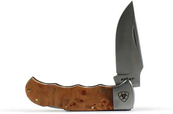ARIAT 3" Medium Smooth Brown Knife Knife M&F