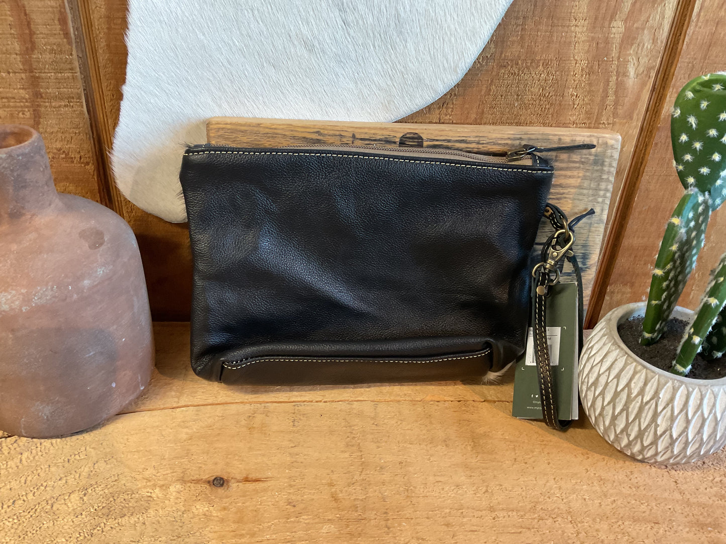 Myra Tyler Ridge Hair-on Hide Pouch Purse Women's Myra