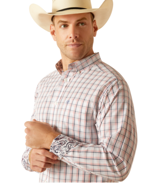 Ariat MNS Wrinkle Free Weston Fitted Shirt WHITE Ariat