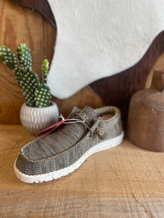 Hey Dude Mens Wally Sox - Brown Shoes Hey Dude