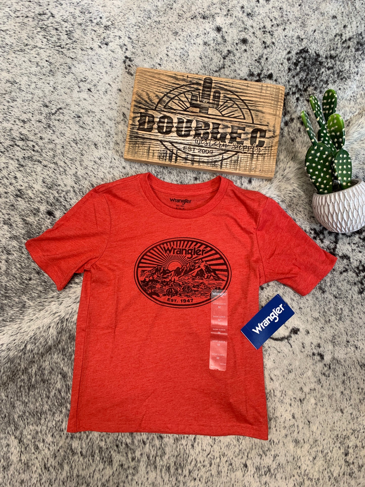 Wrangler Youth Boys Short Sleeve T-Shirt, Molten Lava Tee Shirt Wrangler