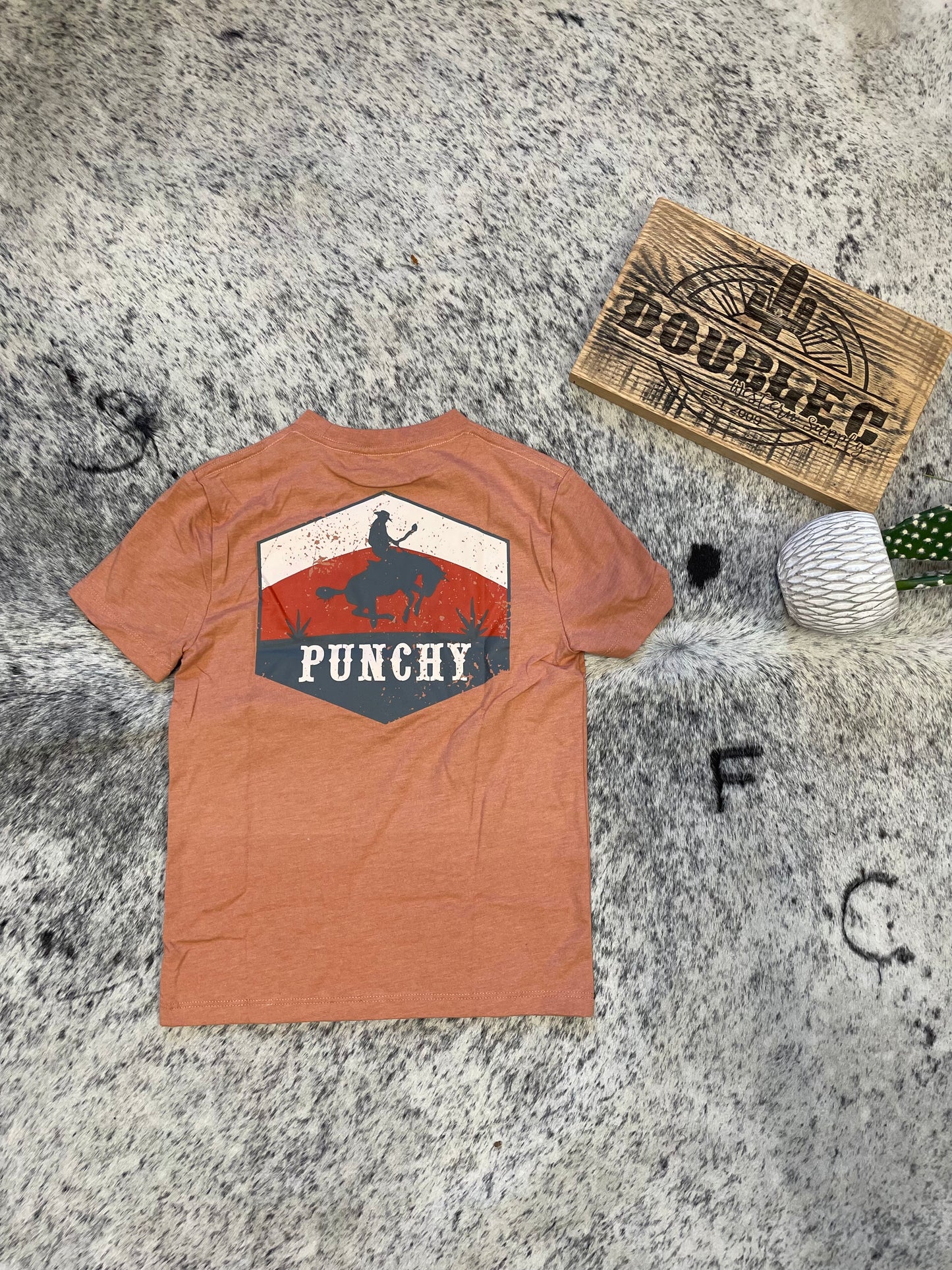 HOOEY YOUTH "RANCHERO" SIENNA HEATHER T-SHIRT T Shirt Hooey