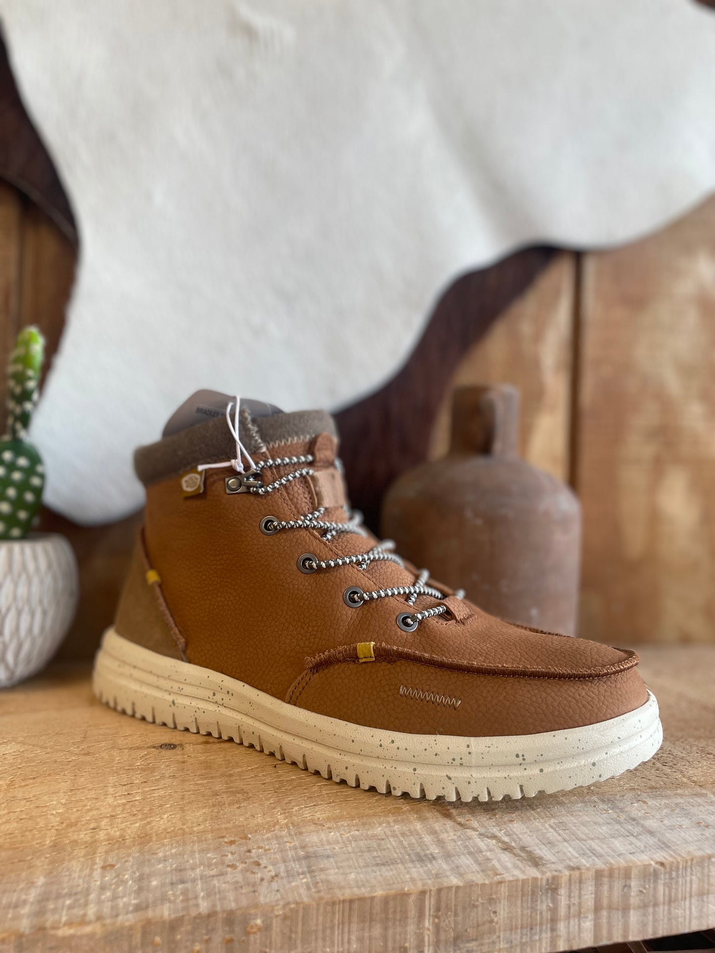 Hey Dude Bradley Boot Leather Men’s Boots mom dad grads Hey Dude
