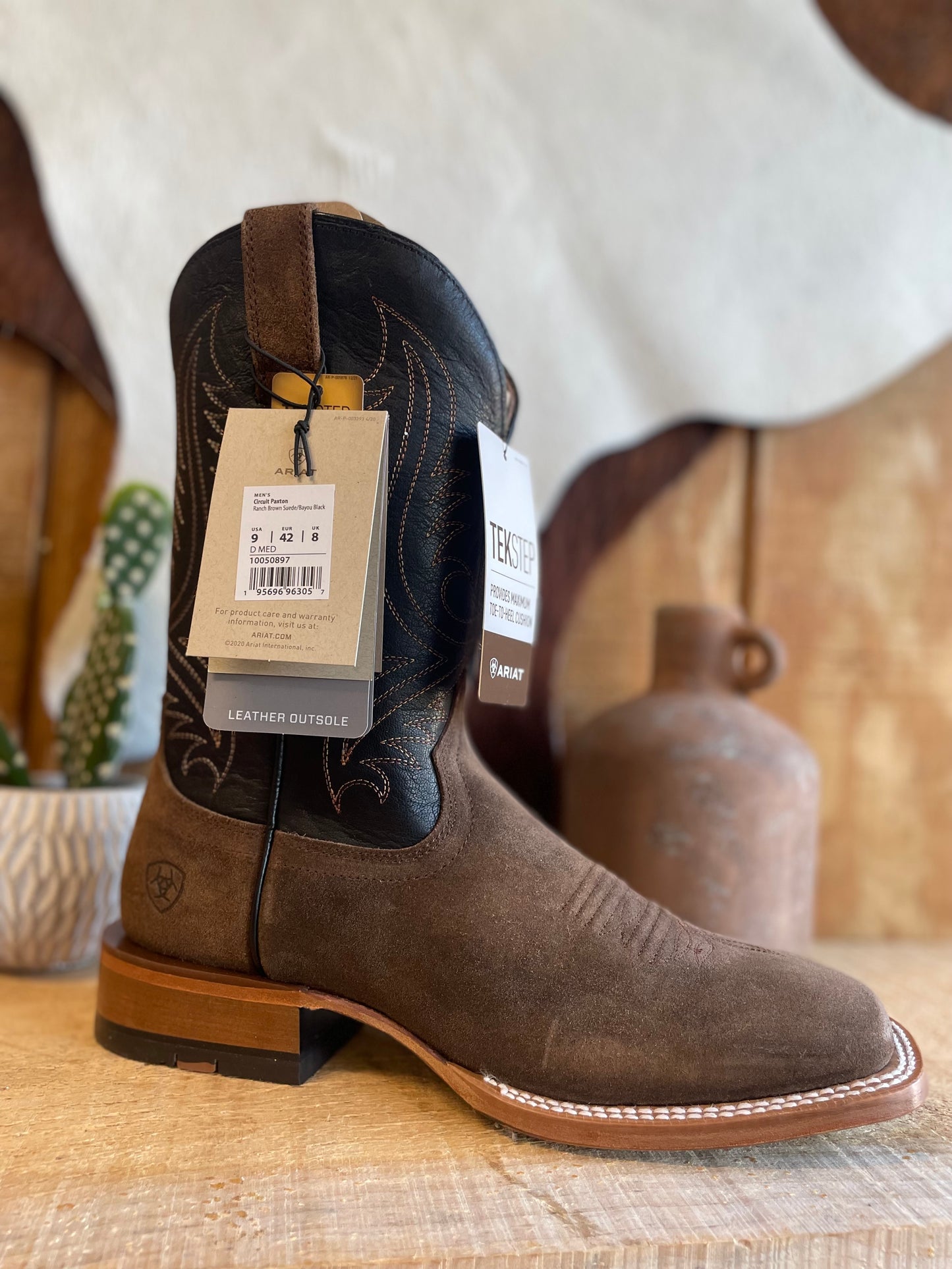 MNS Circuit Paxton Cowboy Boot RANCH BROWN SUEDE Men’s Boots ariatfootwear ariatmens Ariat