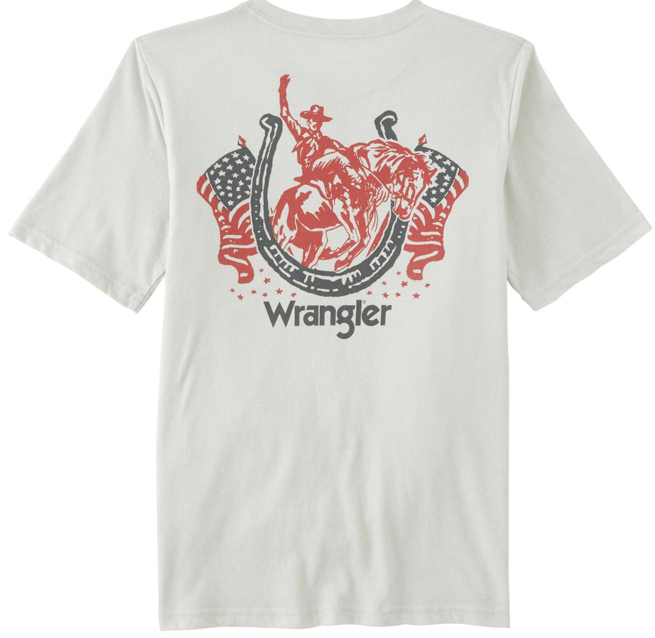 Wrangler® Short Sleeve T-Shirt - Regular Fit - Lunar Rock mom dad grads Wrangler