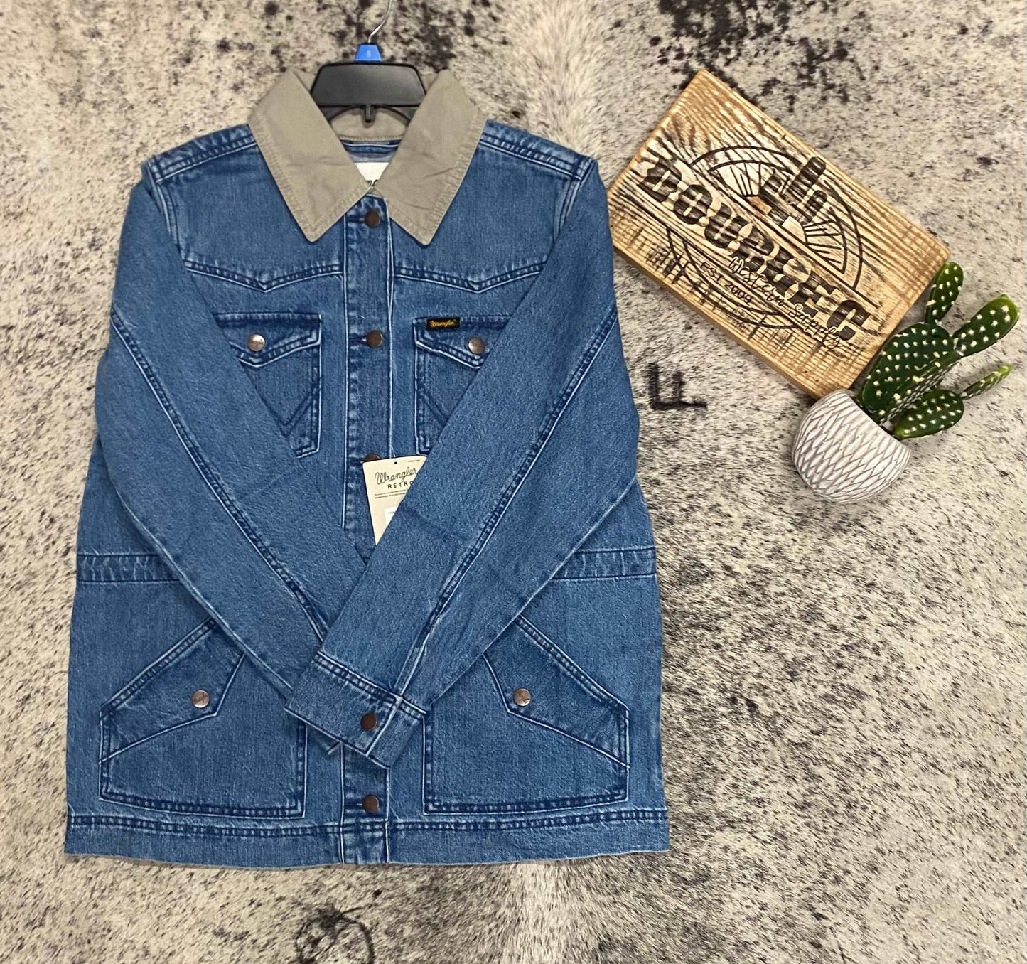 Wrangler Retro Jacket - Denim Women's Coats & Jackets Women's Wrangler