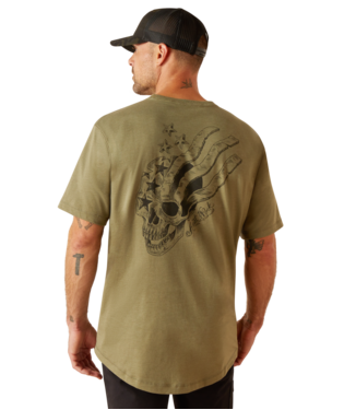 Ariat MNS Rebar Workman American Scream SAGE HEATHER T Shirt Ariat