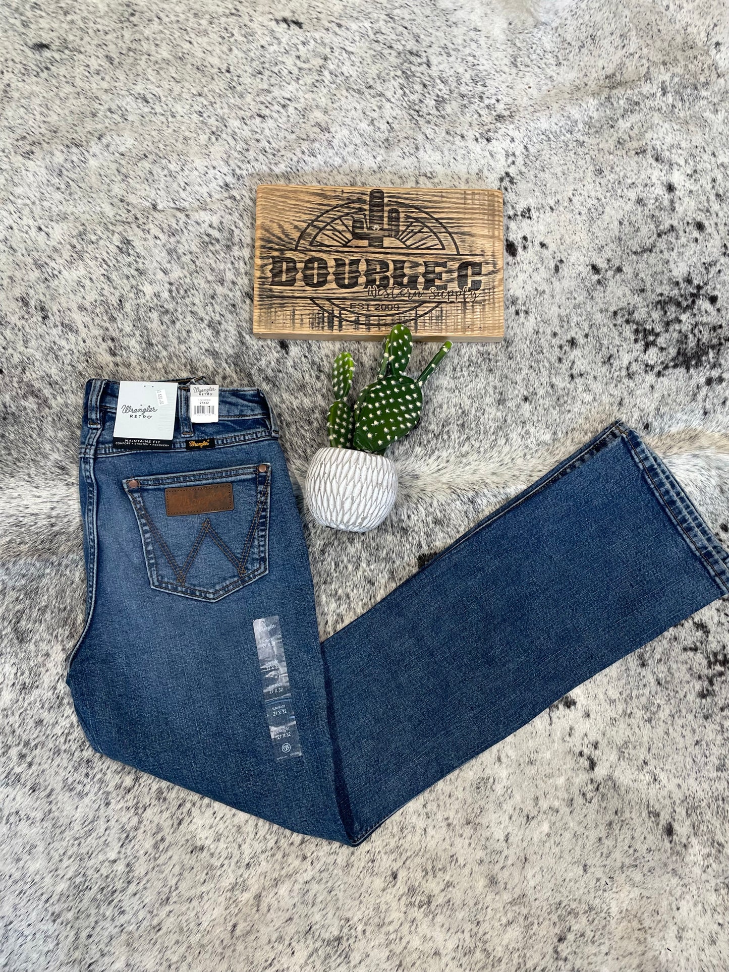 WOMEN'S WRANGLER RETRO® PREMIUM HIGH RISE SLIM BOOT IN ABIGAIL Jeans Women's Wrangler