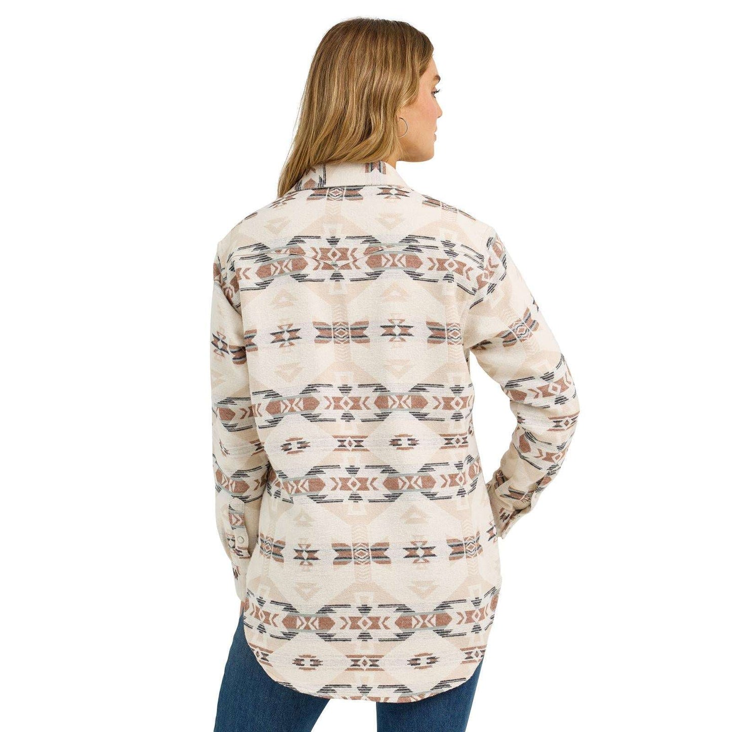 Wrangler Retro® Punchy Unlined Boyfriend Shacket - Cream 112368056 Shirt Wrangler