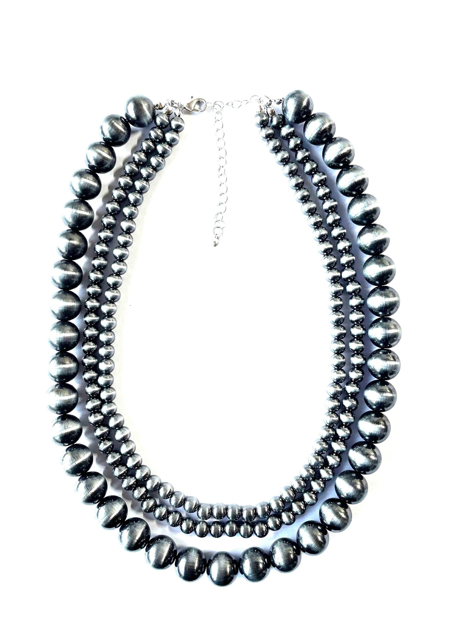 Western 3 Layered Navajo Pearl Necklace necklace Snowing West
