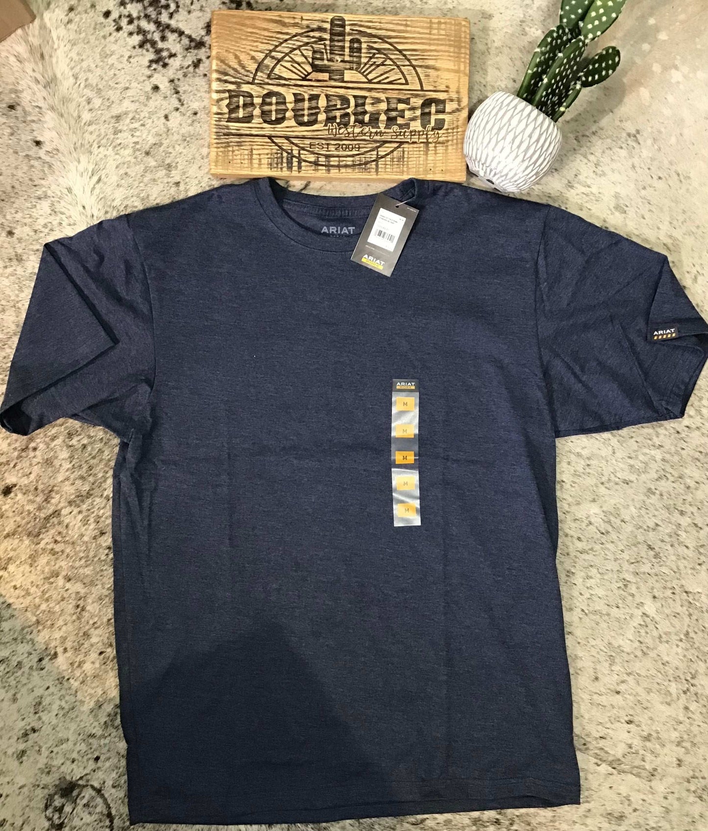 Ariat MNS Rebar Cotton Strong Standard T-Shirt NAVY T Shirt ariatmens Ariat