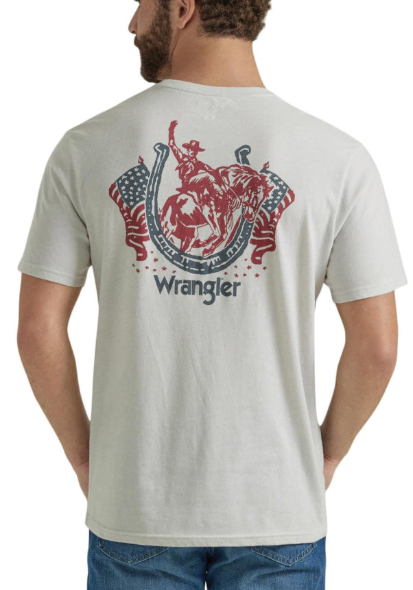 Wrangler® Short Sleeve T-Shirt - Regular Fit - Lunar Rock mom dad grads Wrangler