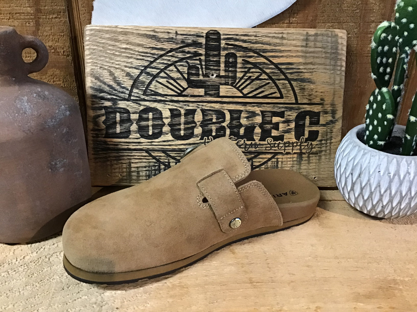 WMS Country Mule CARAMEL SUEDE Shoes ariatfootwear Women's Ariat