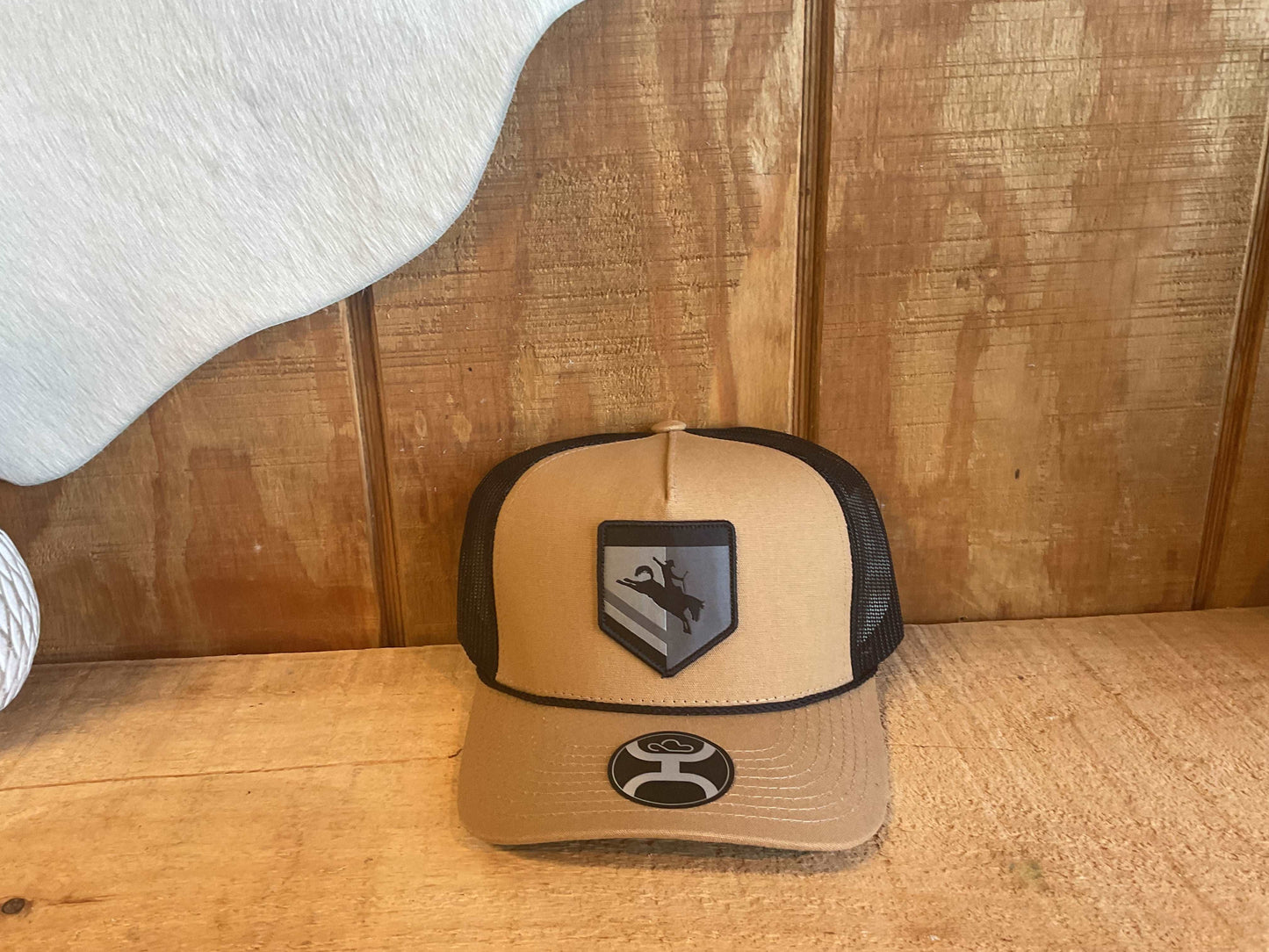 Tibbs Roughy Tan/Black Hat Caps Hooey