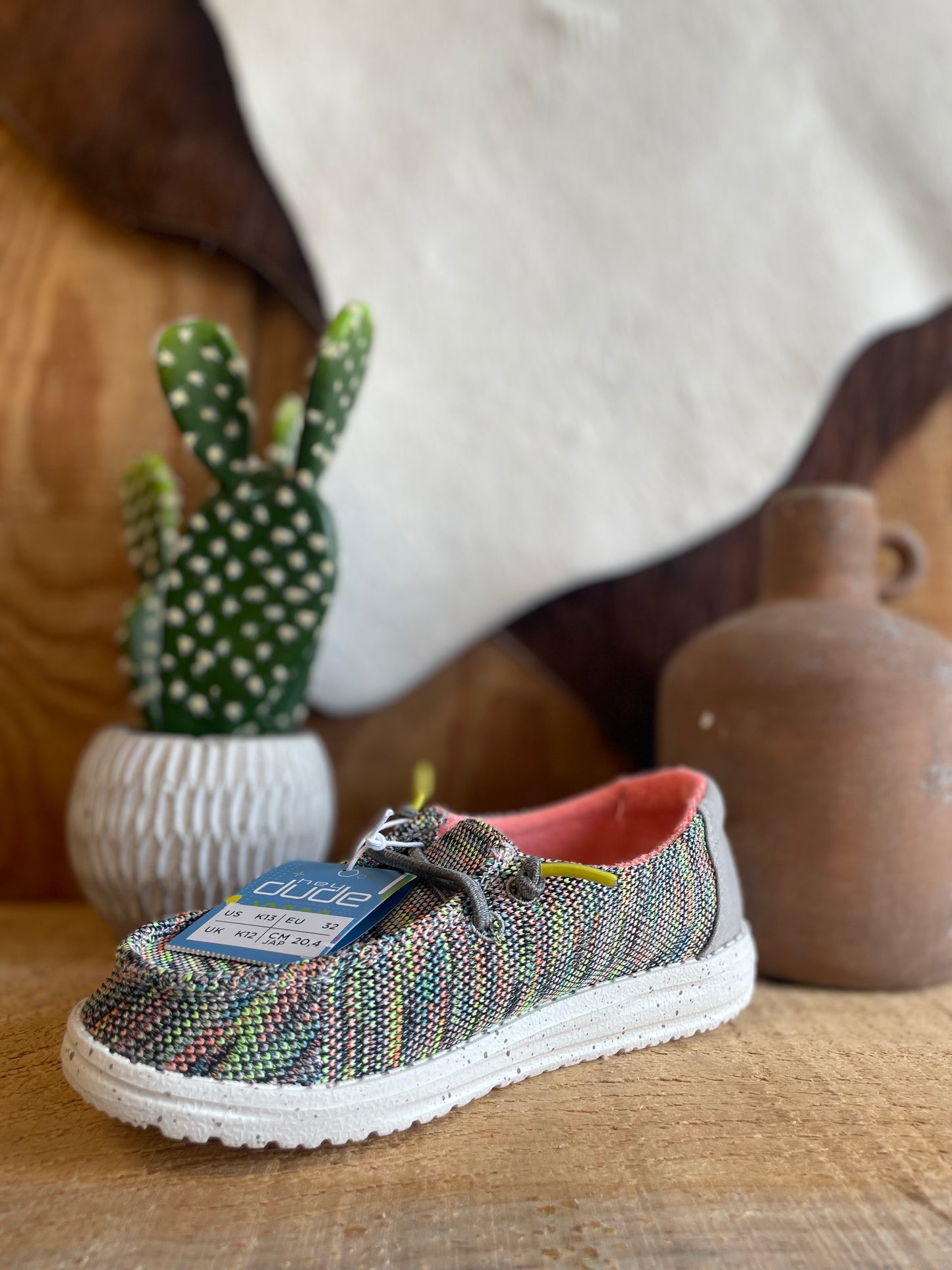 Hey Dude Youth Peacock Pink Wendy Shoe Hey Dude