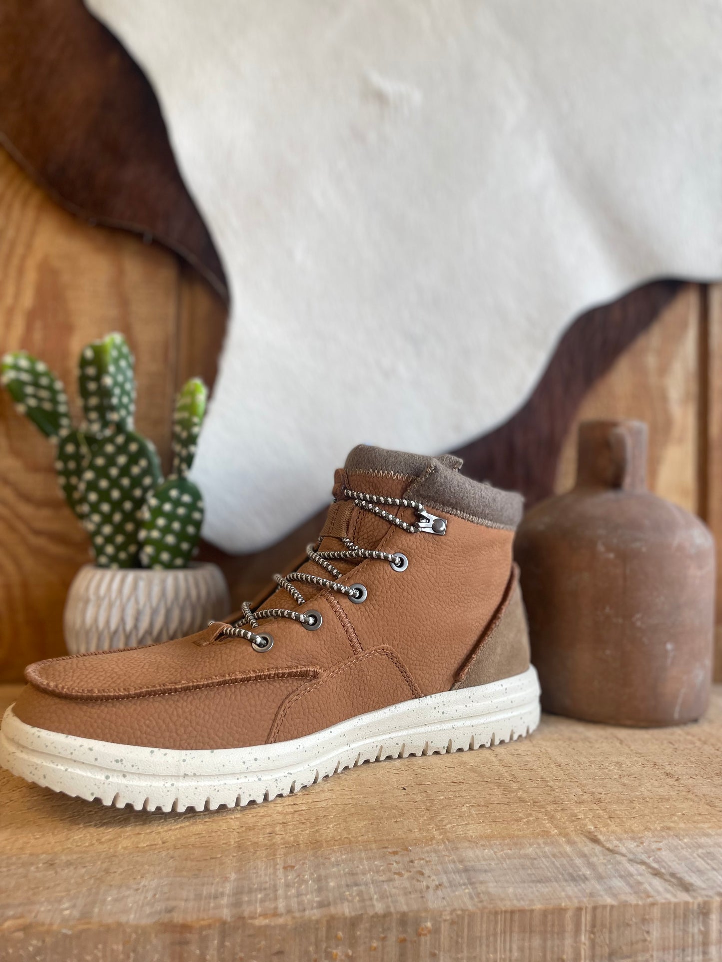Hey Dude Bradley Boot Leather Men’s Boots mom dad grads Hey Dude