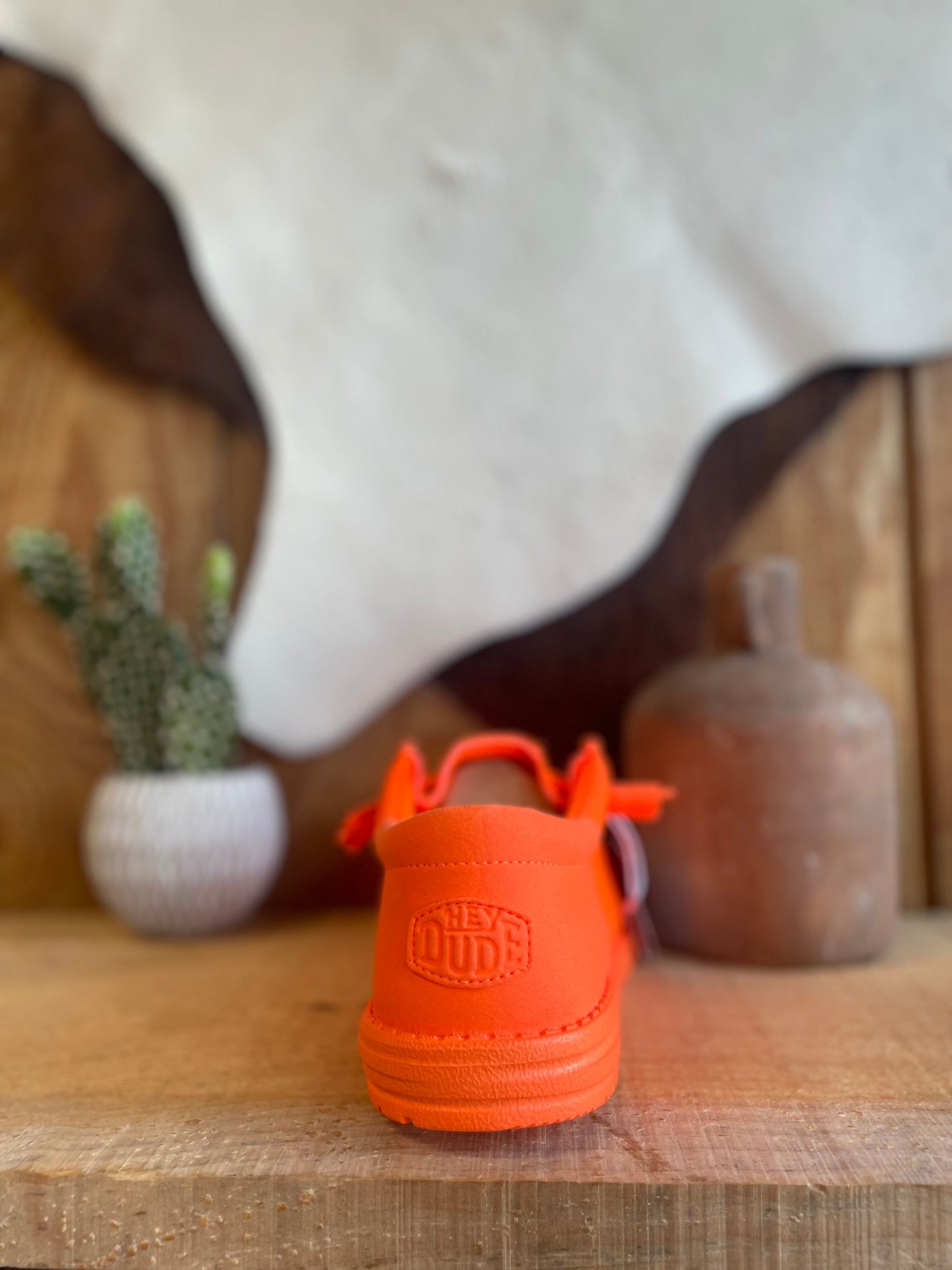 Hey Dude Wally Funk Slip-On Sneaker - Neon Orange Hey Dude