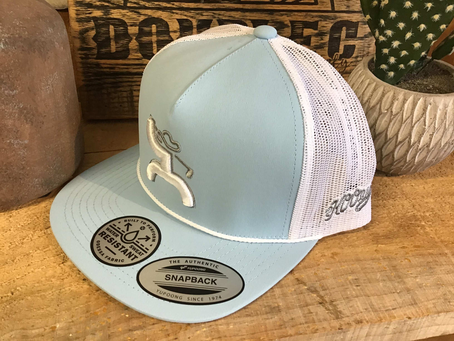 Hooey "Cowboy Golf" Light Blue/White Hat Caps Hooey