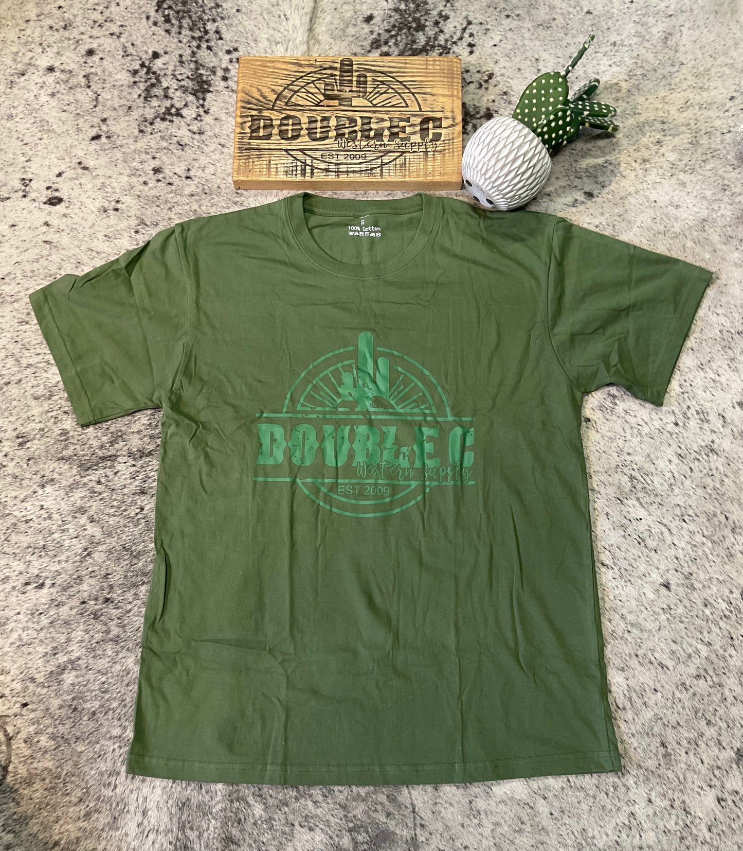 Double C Cactus Logo T Shirt T Shirt Double C Western Supply