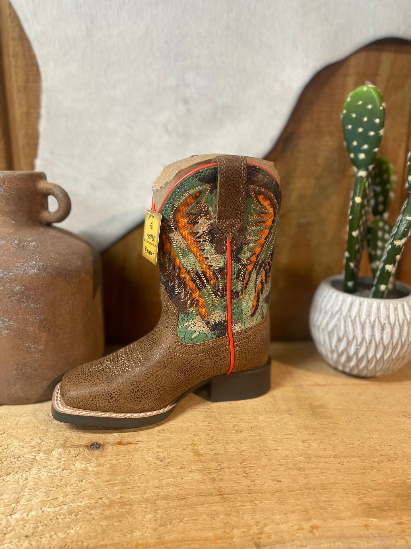 Ariat YTH Quickdraw VentTEK Western Boot TOASTY TAN Boots Ariat