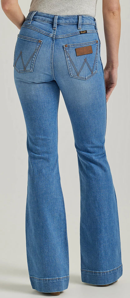 Wrangler Women's Retro High Rise Trouser Jeans