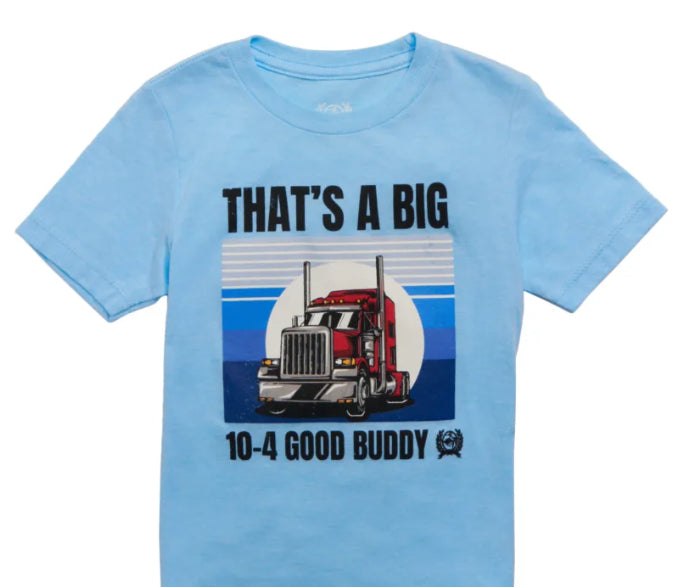 Cinch Toddler Boy's Baby Blue 10-4 Good Buddy T-Shirt T Shirt Cinch