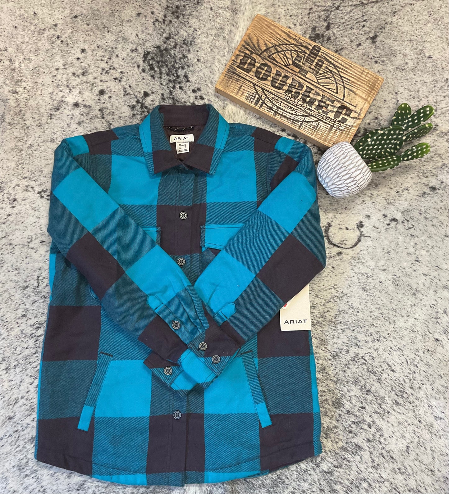 Buffalo Plaid SHRT JKT Coats & Jackets ariatwomens mom dad grads Women's Ariat