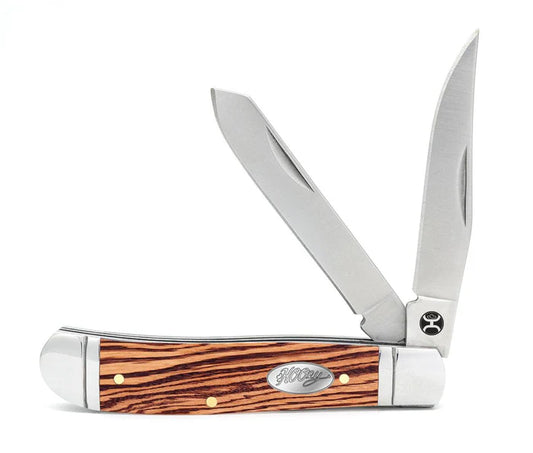 Hooey "Zebra Wood Trapper" Knife Knife Double C Western Supply