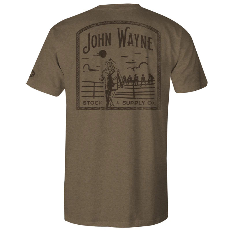 "John Wayne" Light Brown Youth T-shirt HT1647LTBR Shirt Hooey